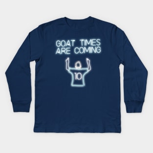 Goat Times are Coming Kids Long Sleeve T-Shirt